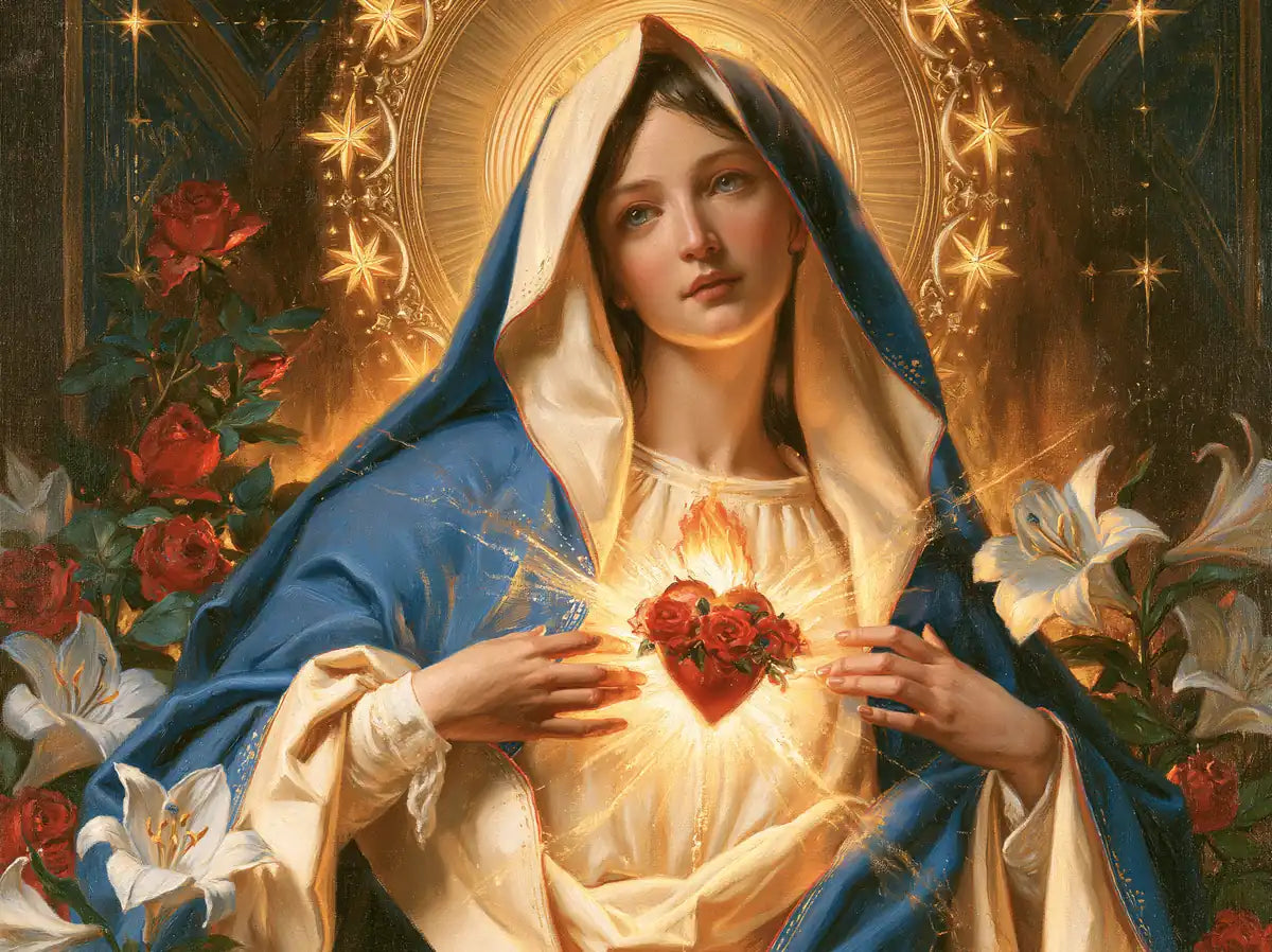 Immaculate Heart of Mary - Symbolist - Christian artwork collection