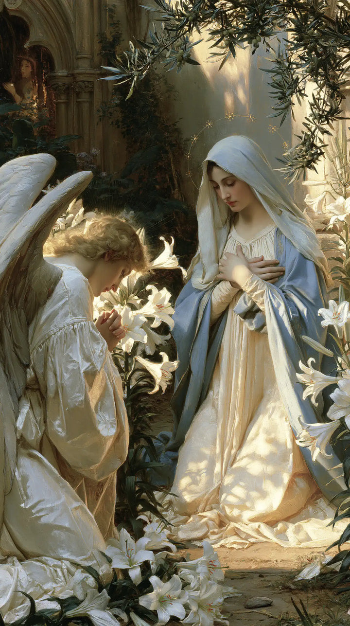 The Annunciation - The Annunciation in the Garden · Portrait n° 1