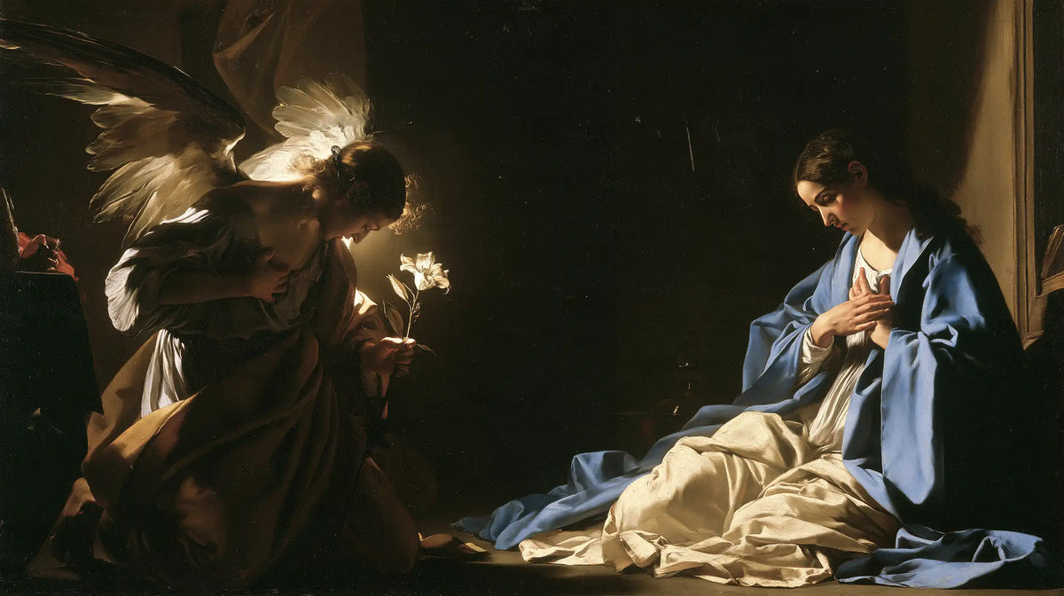 The Annunciation — The Lily at the Edge of Two Silences
