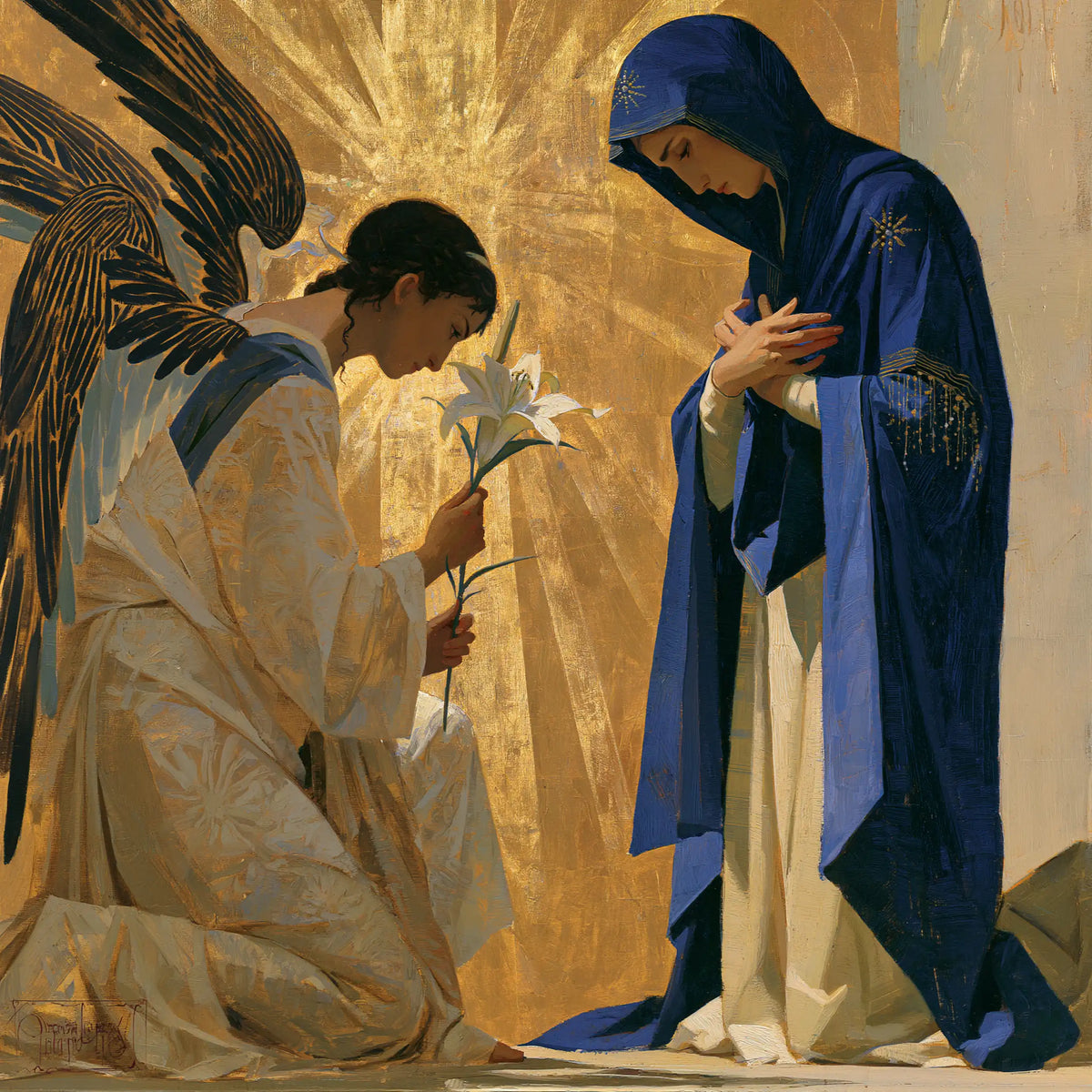 The Annunciation - Contemporary Byzantine · Square n° 2