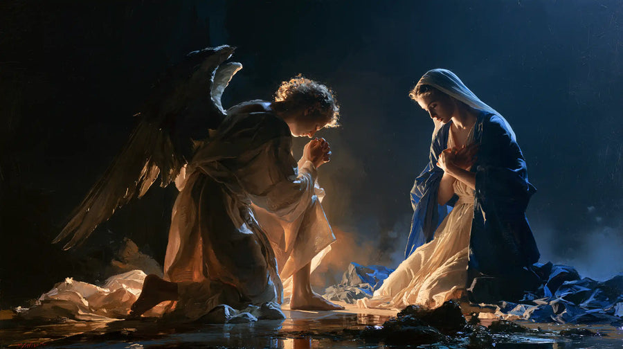 The Annunciation - Midnight Blue Chiaroscuro · Landscape n° 19