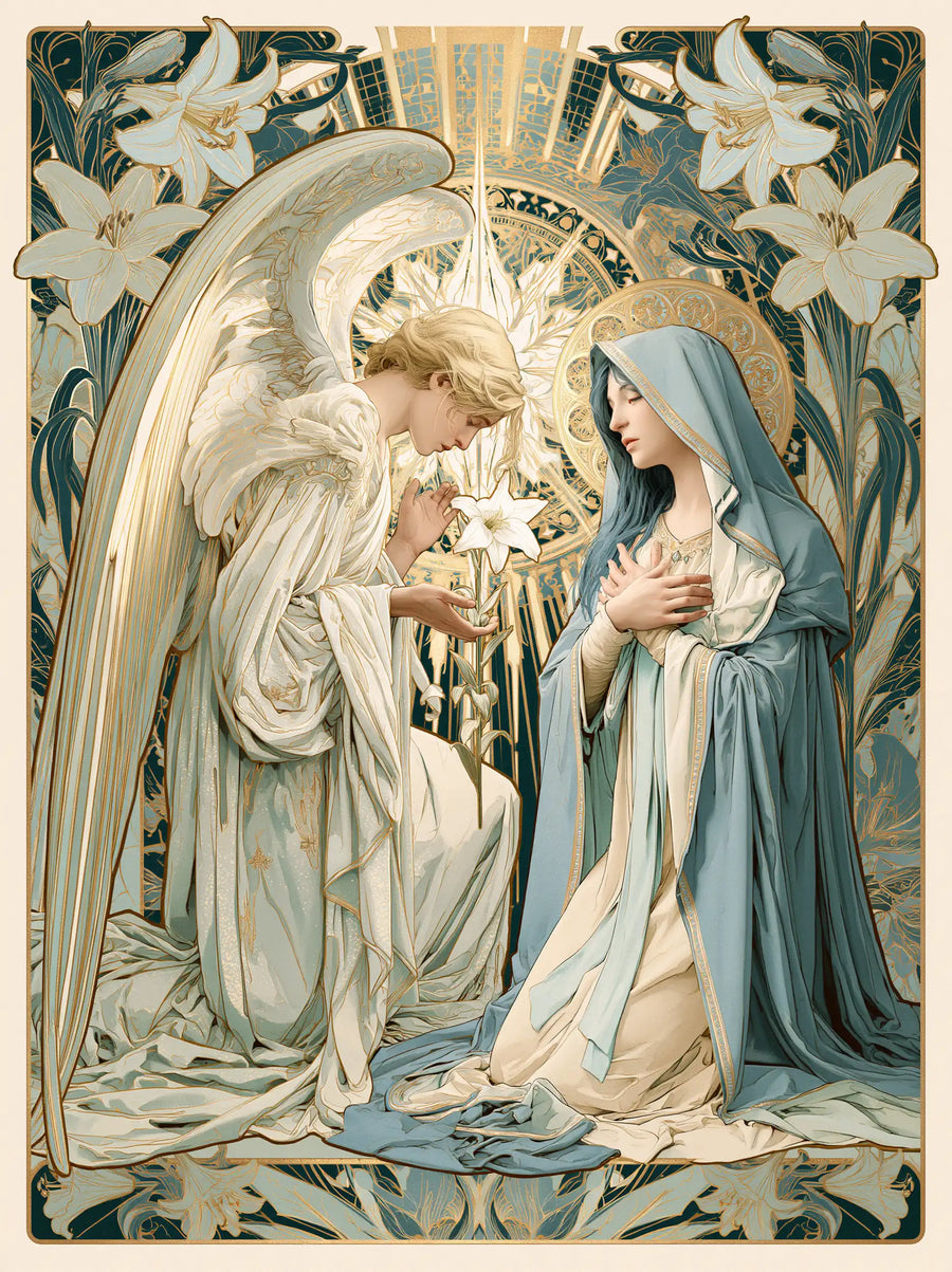 The Annunciation - Sacred Art Nouveau · Portrait n° 18