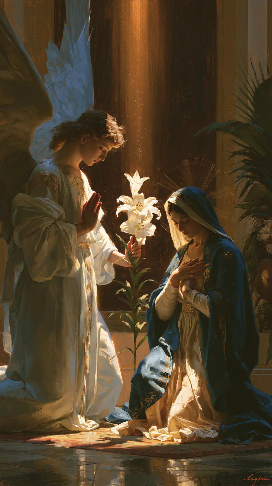 The Annunciation - The White Lily as Symbol · Portrait n° 5