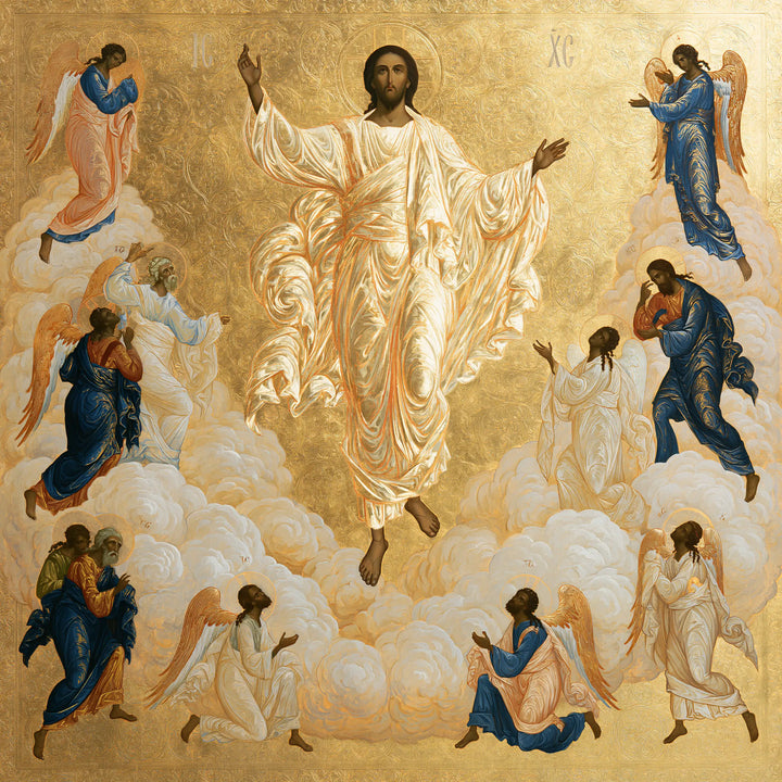 The Ascension of Jesus Christ - Contemporary Byzantine · Square n° 2