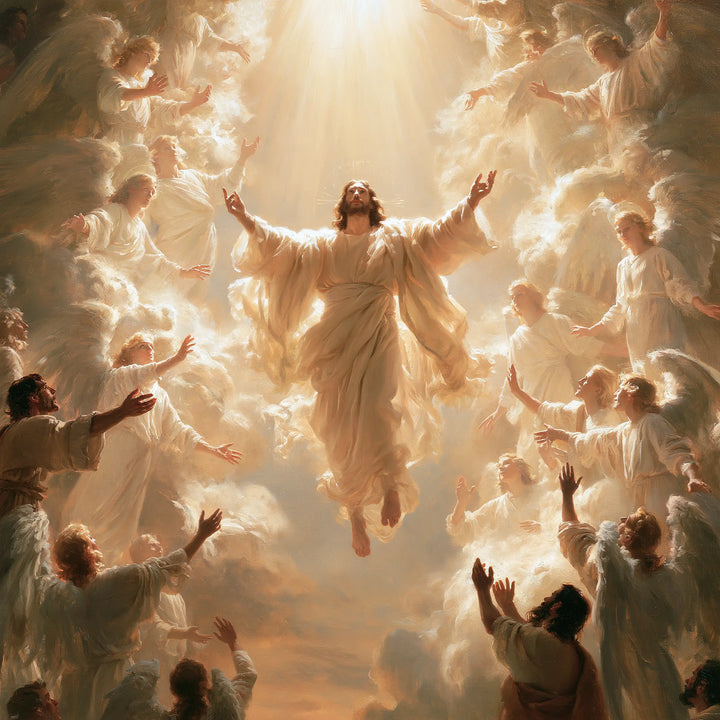 The Ascension of Jesus Christ - Jesus Welcomed by Angels · Square n° 4
