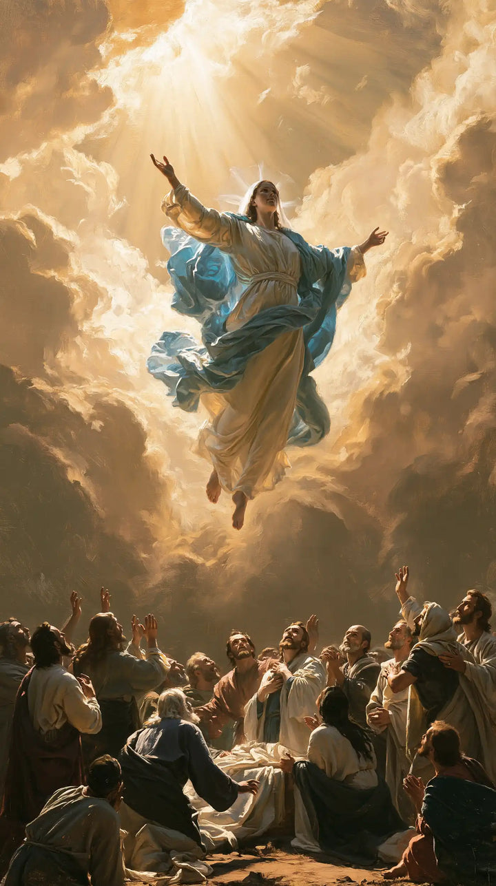 The Assumption of Mary — The Swirl of the Turquoise Veil
