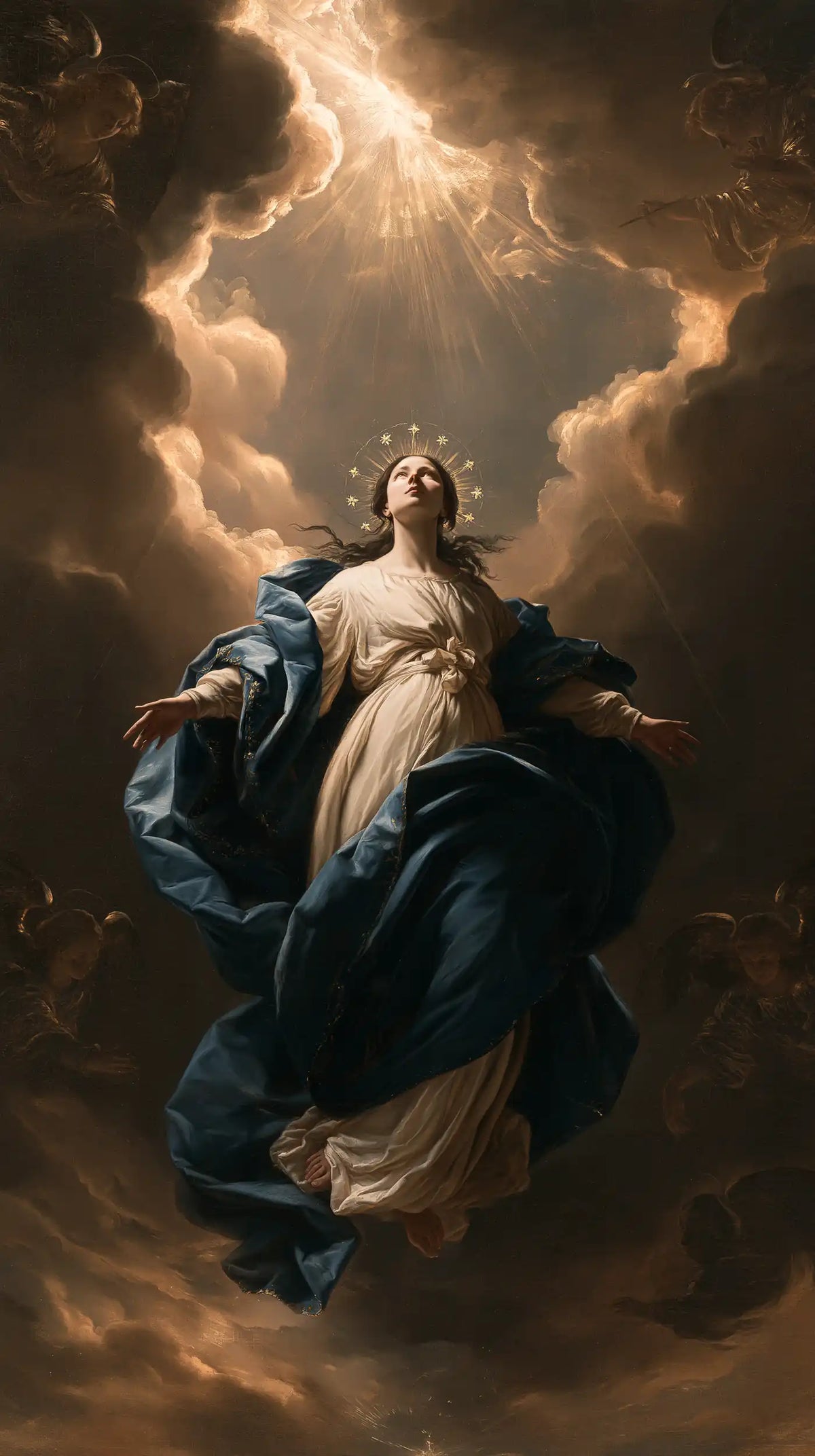 The Assumption of Mary - Black and Gold · Portrait n° 1