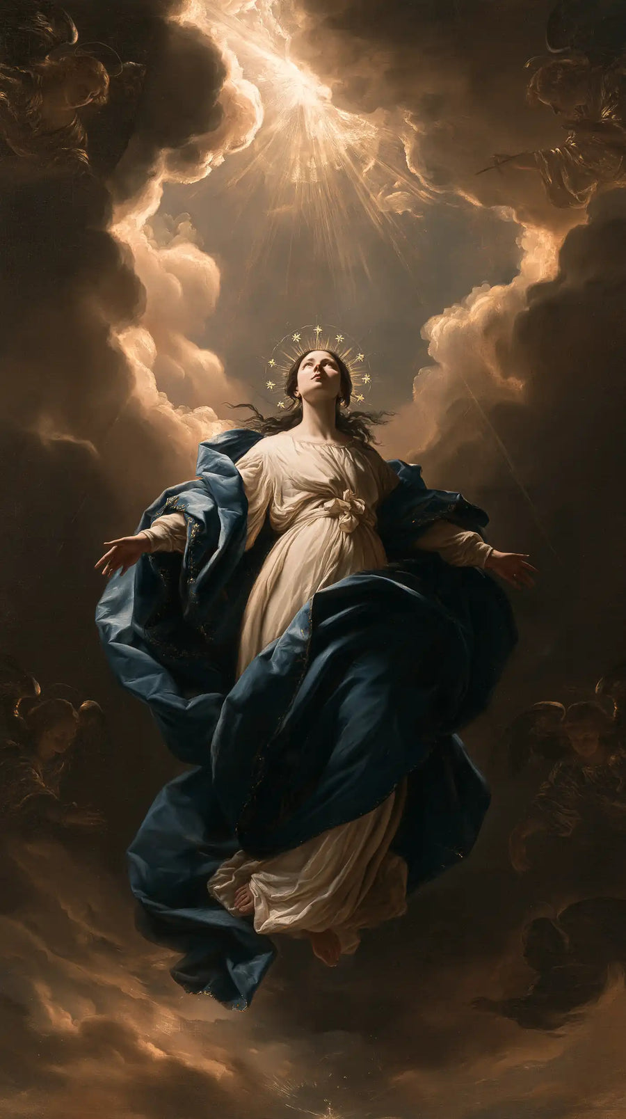 The Assumption of Mary - Black and Gold · Portrait n° 1
