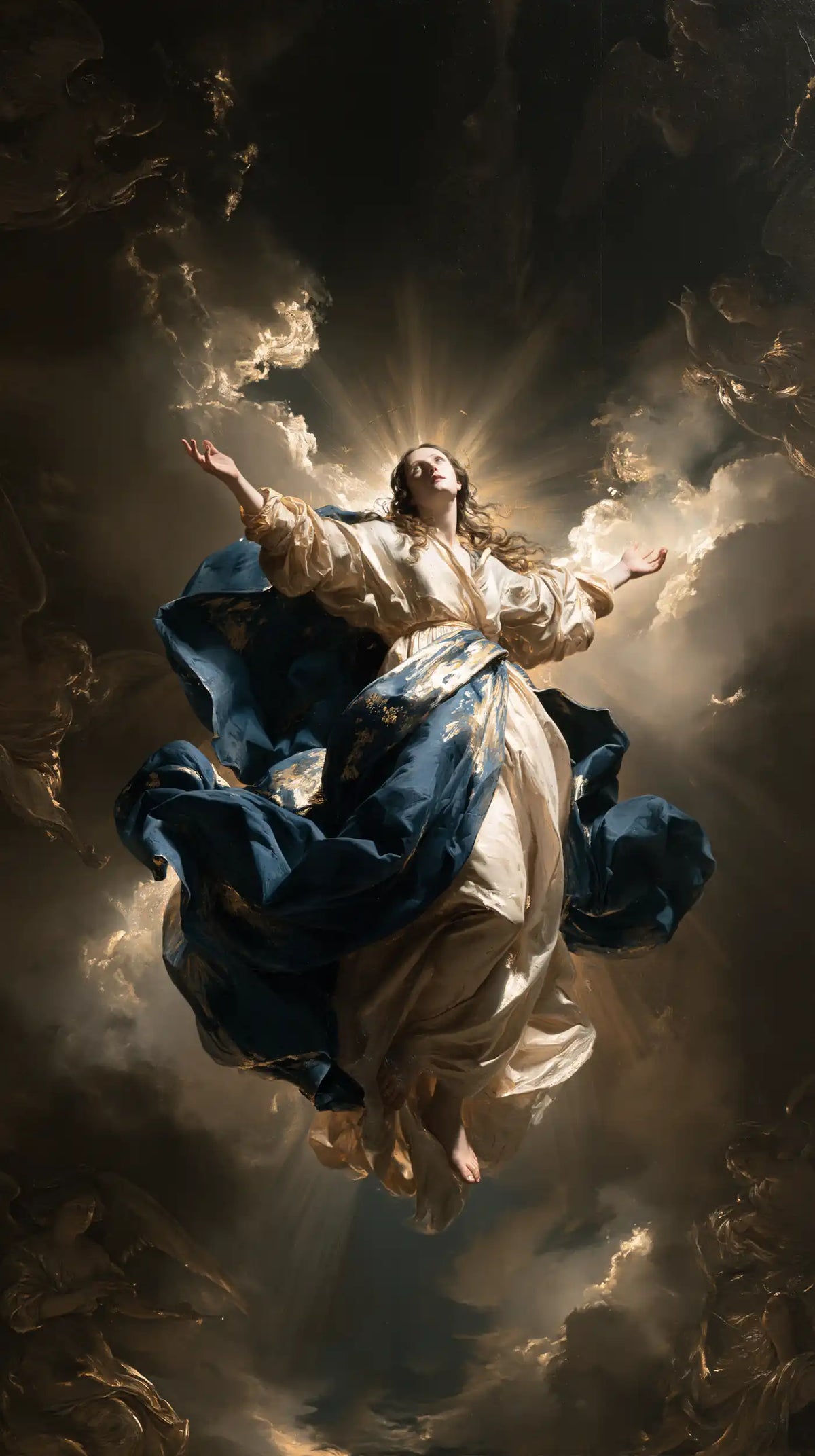 The Assumption of Mary - Black and Gold · Portrait n° 2