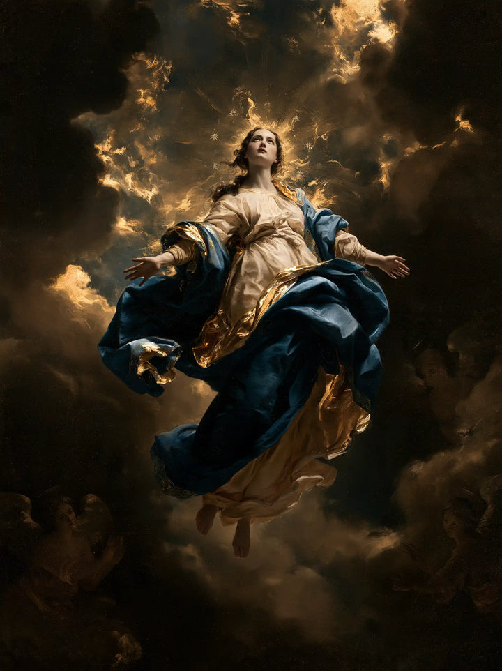 The Assumption of Mary - Black and Gold · Portrait n° 4