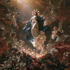 The Assumption of Mary — Radiance at the Centre of Dark Wings