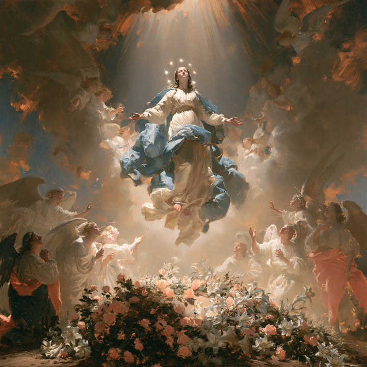 The Assumption of Mary - Assumption with a Flower-Filled Tomb · Square n° 7
