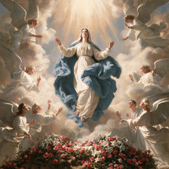 The Assumption of Mary — The White Choir Around the Roses