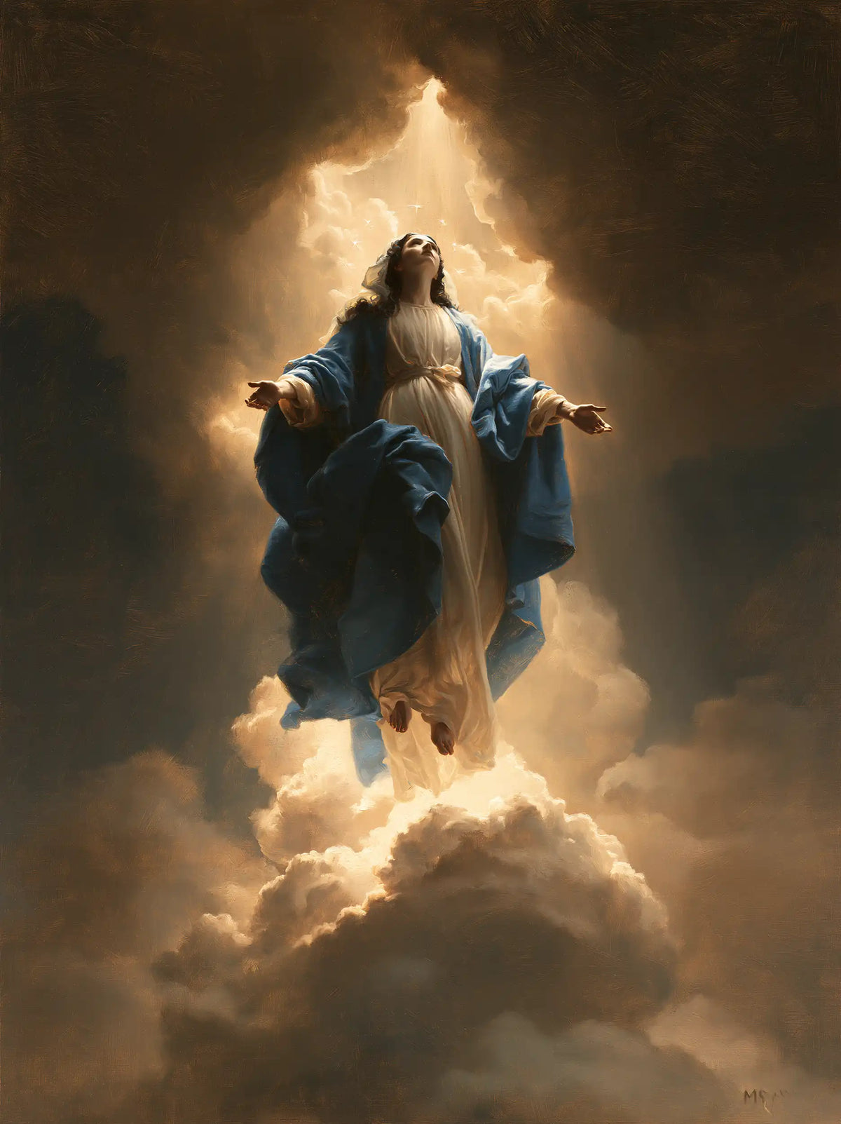 The Assumption of Mary — Glory Above the Solitary Cloud