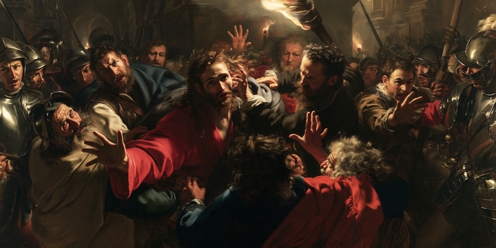 The Betrayal of Judas — The Upward Gaze Amid the Crush