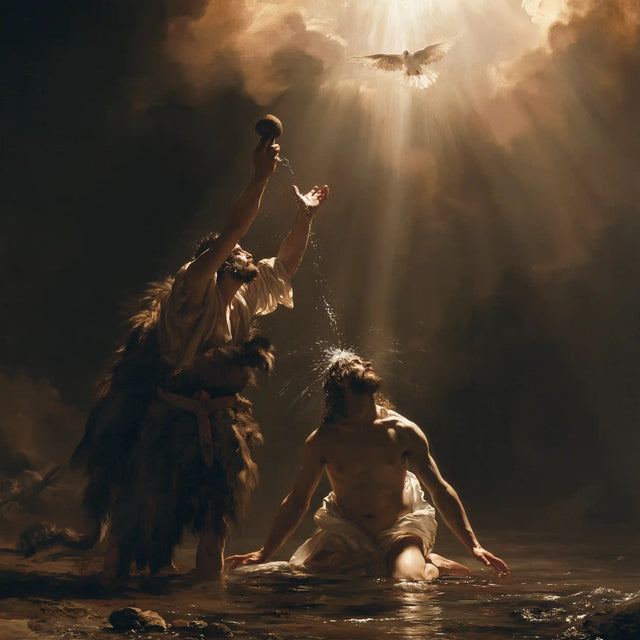 The Baptism of Jesus – Theatrical Baroque · Kneeling in the Jordan · Square no. 1