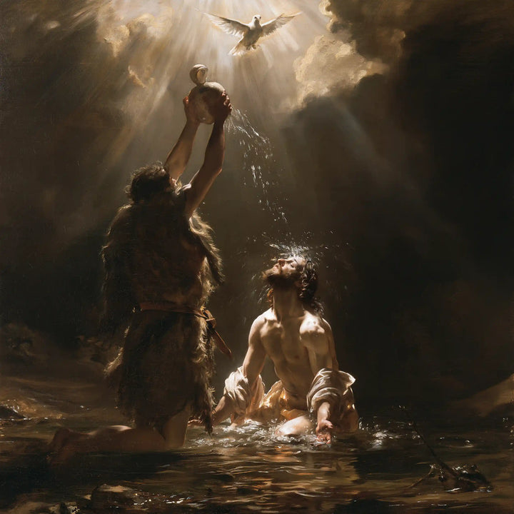 The Baptism of Jesus – Theatrical Baroque · Kneeling in the Jordan · Square no. 3