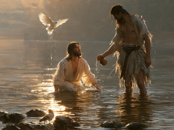The Baptism of Jesus – Symbolist · Kneeling in the Jordan · Landscape no. 2