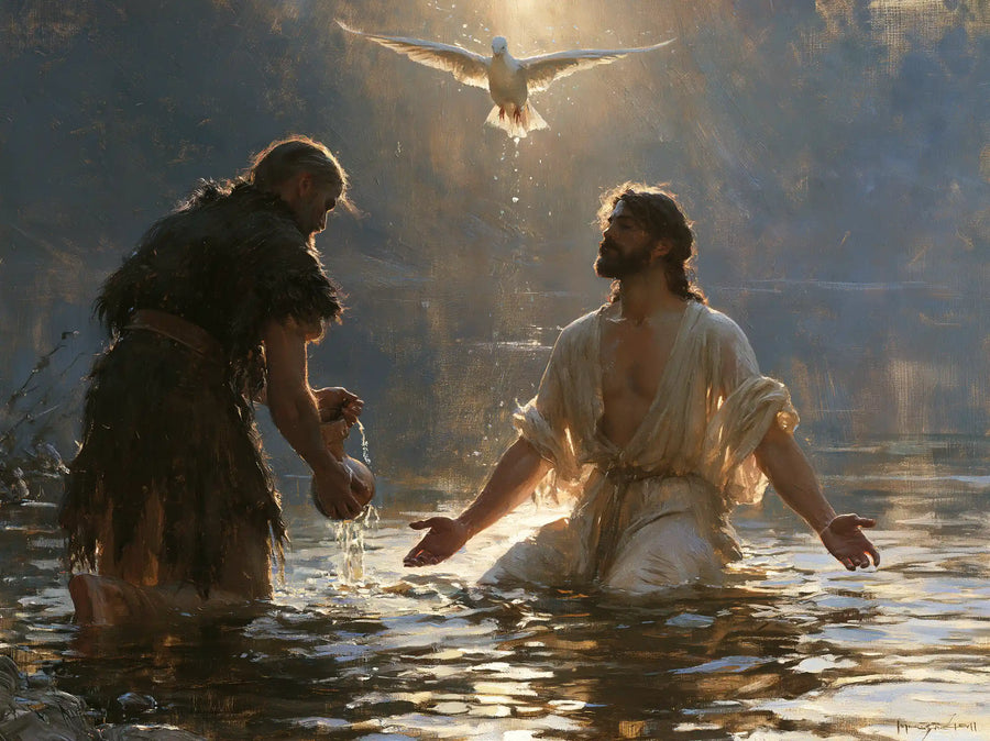 The Baptism of Jesus – Symbolist · Kneeling in the Jordan · Landscape no. 6