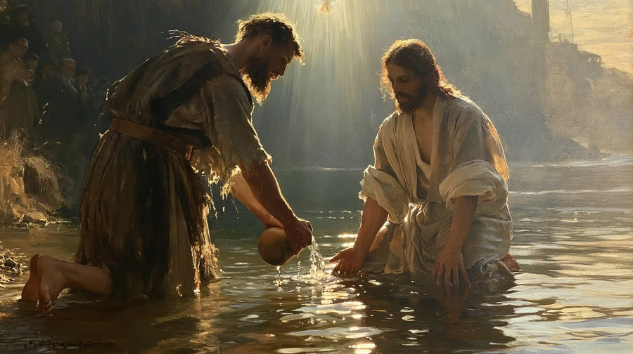 The Baptism of Jesus – Symbolist · Kneeling in the Jordan · Landscape no. 8