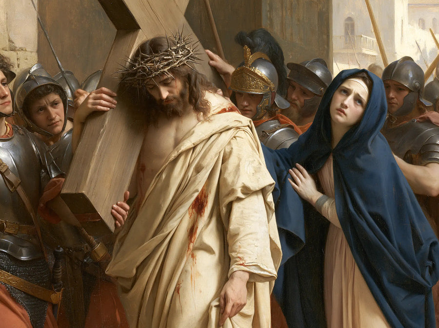 Christ Carrying the Cross — The Cross Placed upon His Shoulder