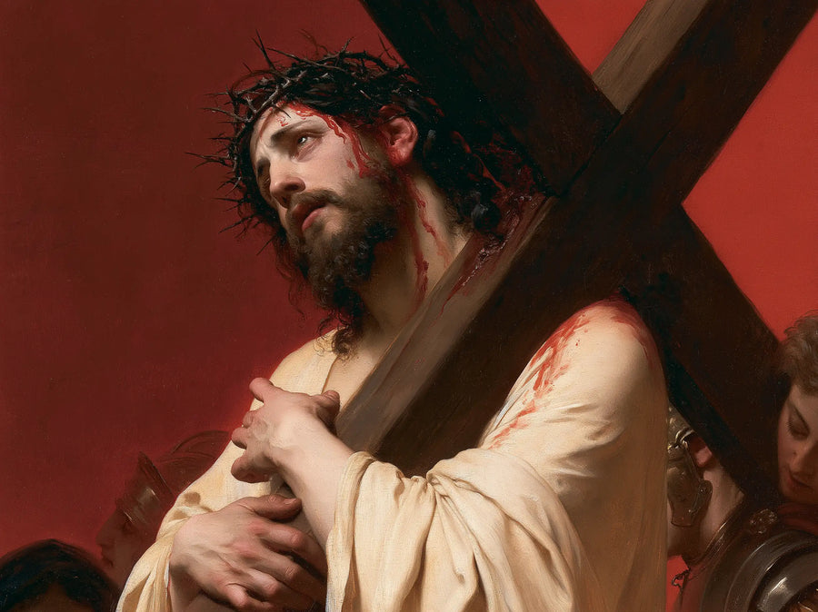 Christ Carrying the Cross — The Cross through the Gathering Crowd