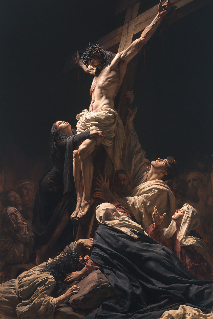 The Crucifixion — The Dark Folds of Compassion