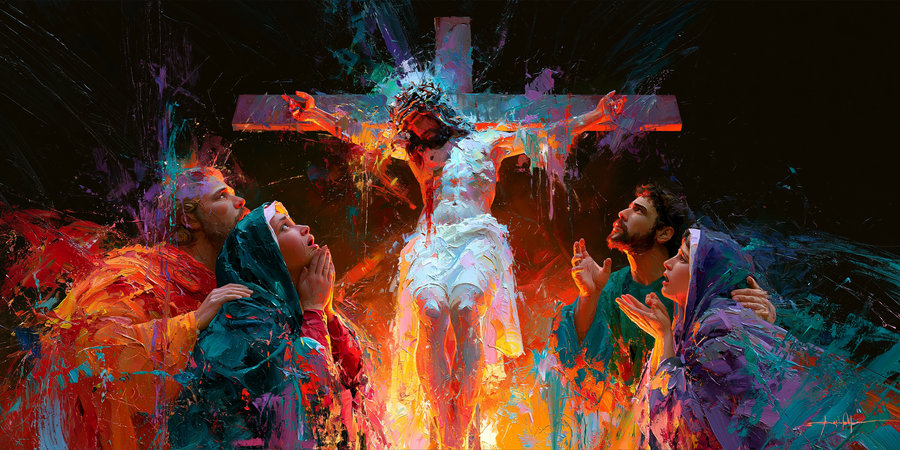 The Crucifixion — White Emerging from the Blaze