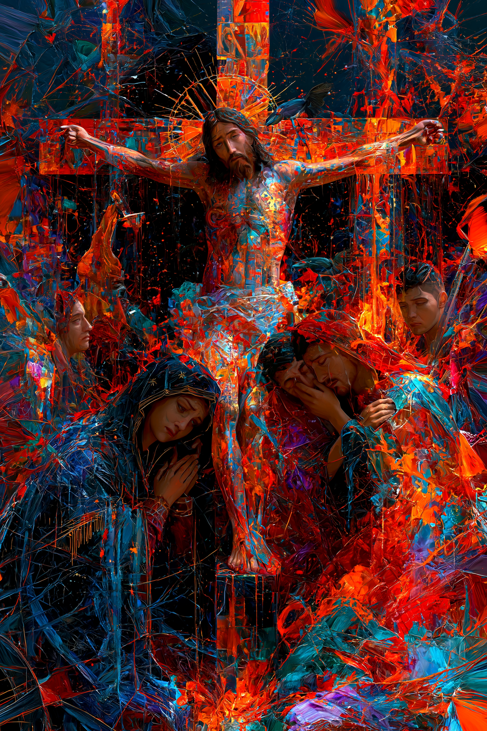الصلب - تعبيري · Portrait n° 14 - الفن المسيحي