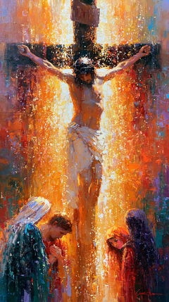 The Crucifixion — Prayers beneath Golden Dust