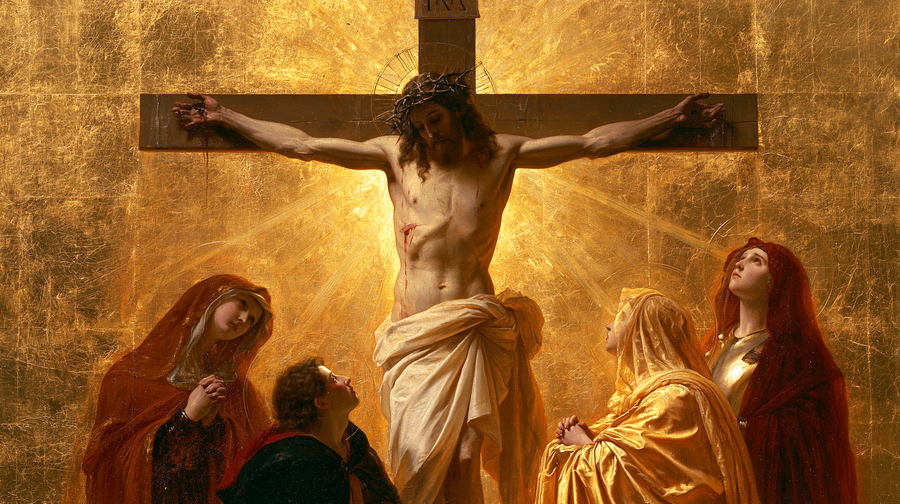 The Crucifixion - Sacred Golden · Landscape n° 2