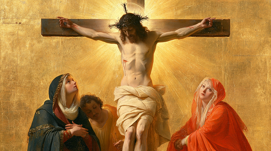 The Crucifixion - Sacred Golden · Landscape n° 4