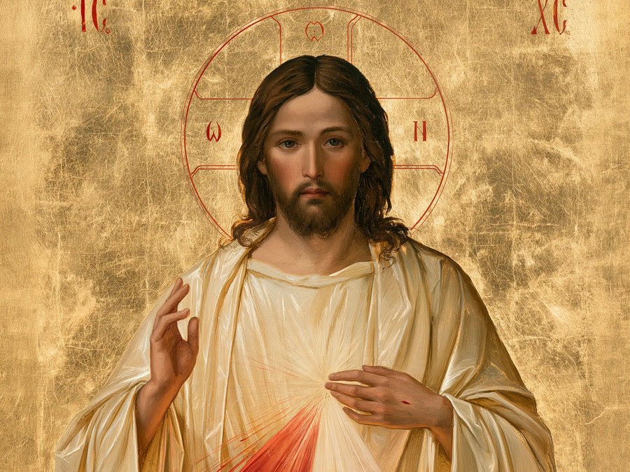 Divine Mercy Jesus - Contemporary Byzantine · Landscape n° 3