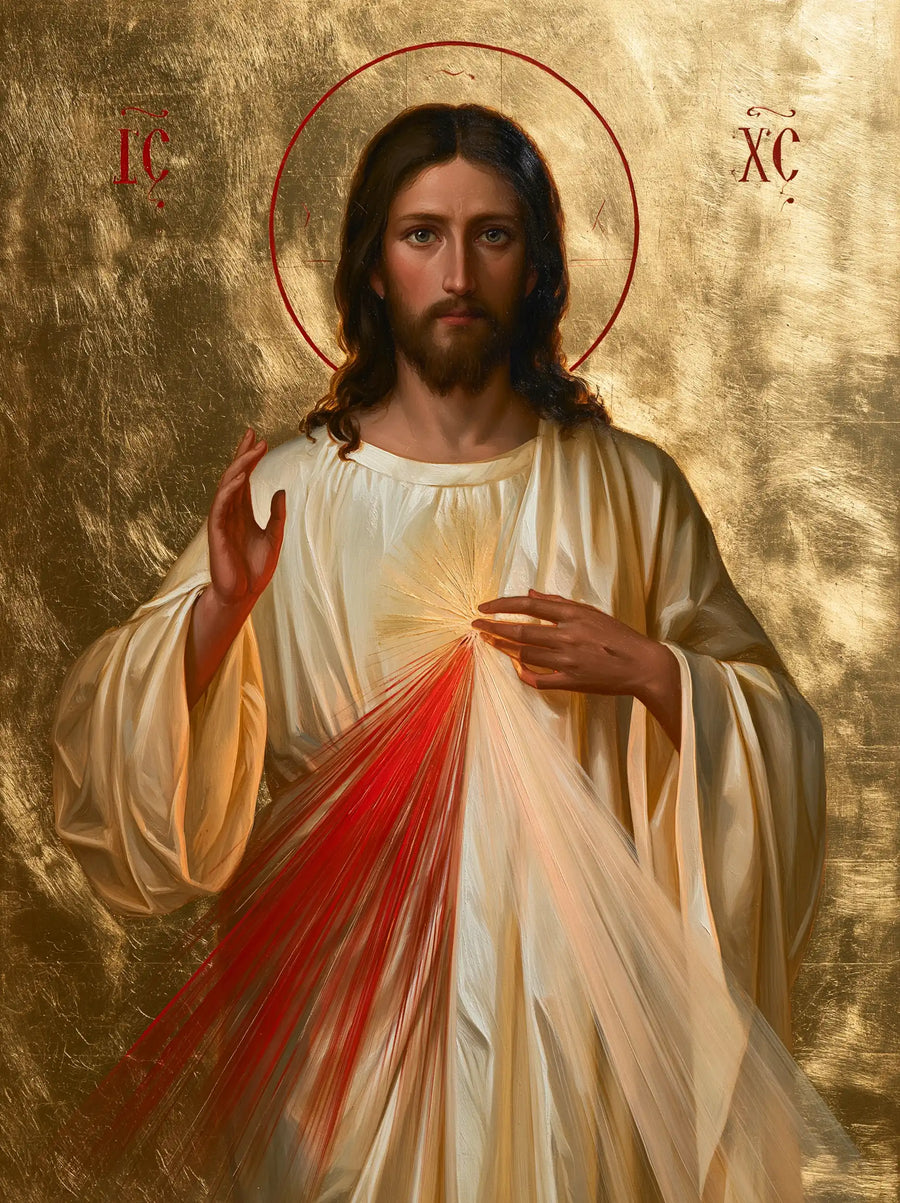 Divine Mercy Jesus - Contemporary Byzantine · Portrait n° 9