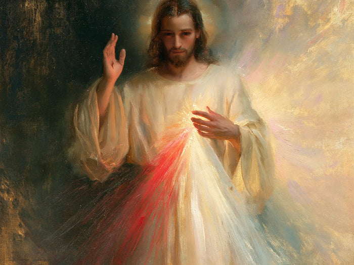 Divine Mercy Jesus - Impressionist · Landscape n° 2