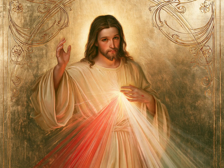 Divine Mercy Jesus - Sacred Art Nouveau · Landscape n° 2