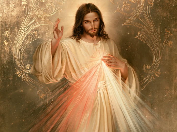 Divine Mercy Jesus - Sacred Art Nouveau · Landscape n° 5
