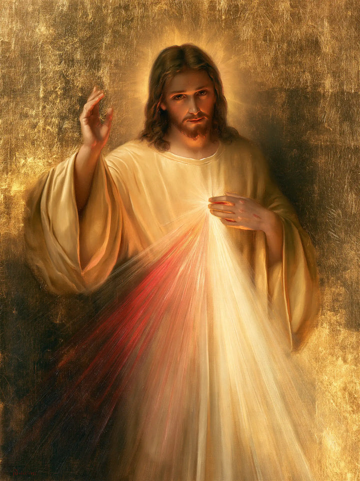 Divine Mercy Jesus - Sacred Gold · Portrait n° 7