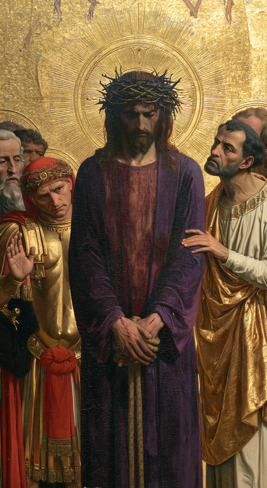 Ecce Homo - Sacred golden · Portrait n° 6