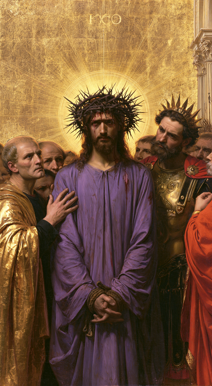 Ecce Homo - Sacred golden · Portrait n° 7