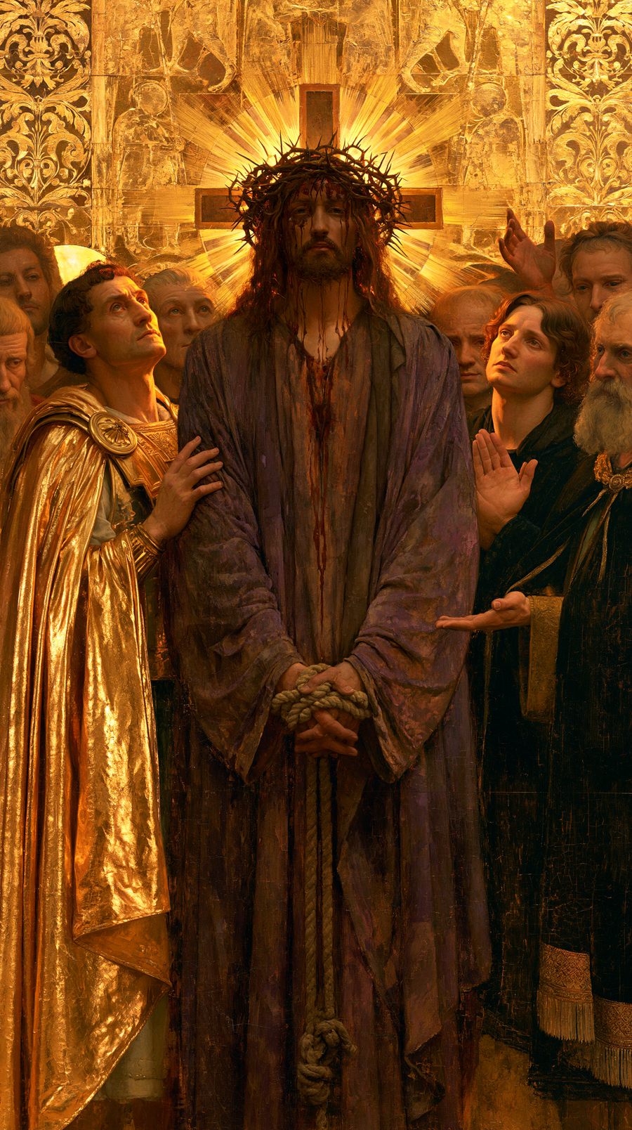 Ecce Homo - Sacred golden · Portrait n° 8