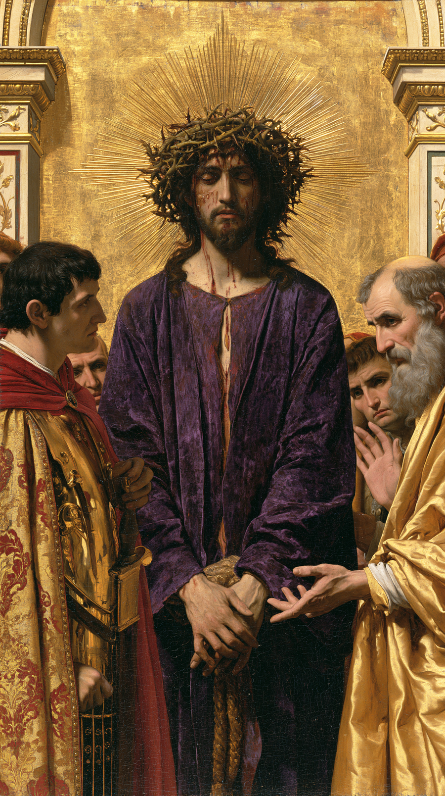 Ecce Homo - Sacred golden · Portrait n° 9