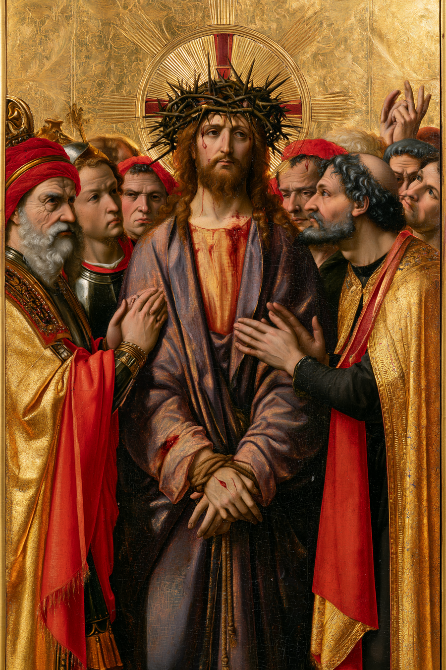 Ecce Homo - Sacred golden · Portrait n° 12