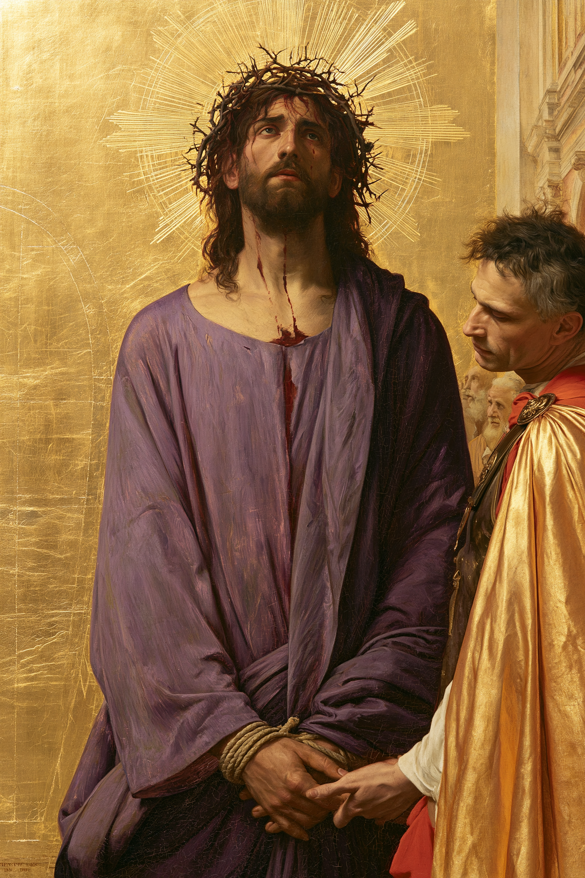 Ecce Homo - Sacred golden · Portrait n° 14 — aperçu de la finition sélectionnée