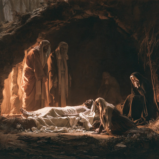 The Entombment of Jesus Christ - Black and Gold · Square n° 4