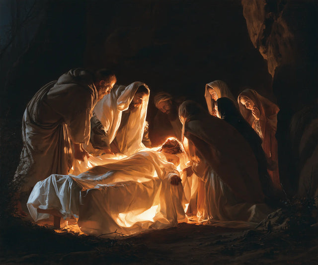 The Entombment of Jesus Christ — The Circle Around the Glowing Linen