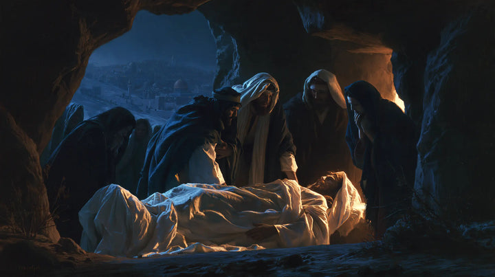 The Entombment of Jesus Christ — Linen Beneath the Two Horizons