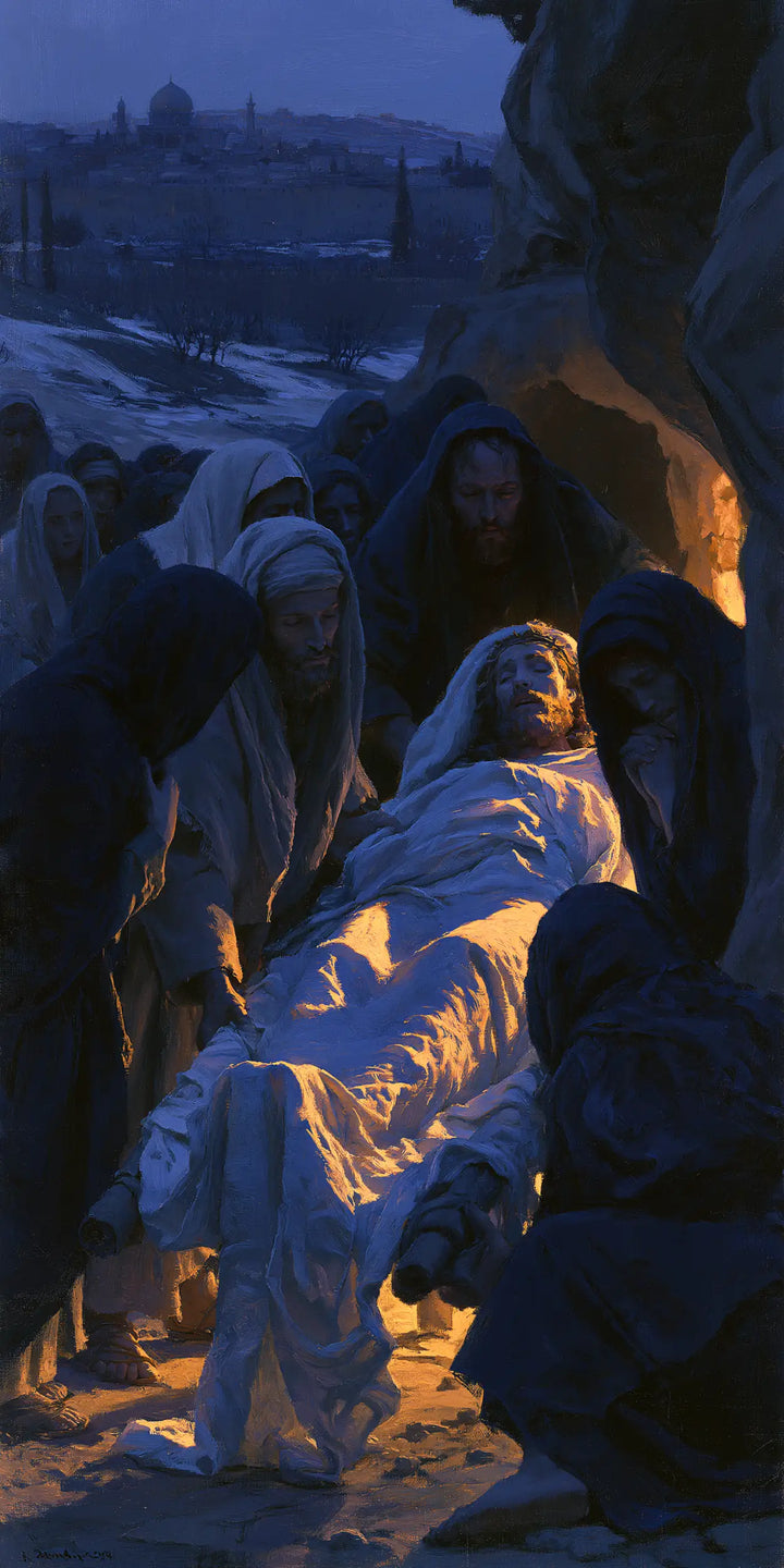The Entombment of Jesus Christ - Midnight-blue Chiaroscuro · Portrait n° 2
