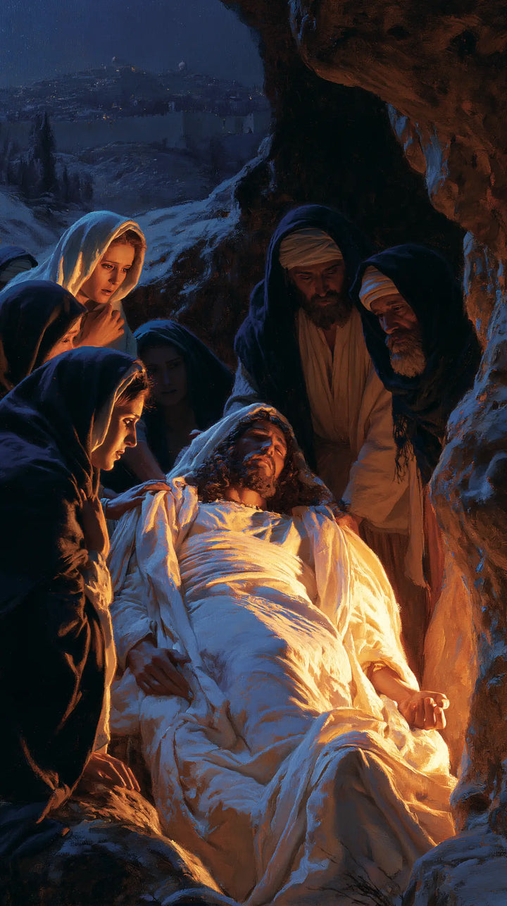 The Entombment of Jesus Christ — The Cloth with Honey-Coloured Glimmers