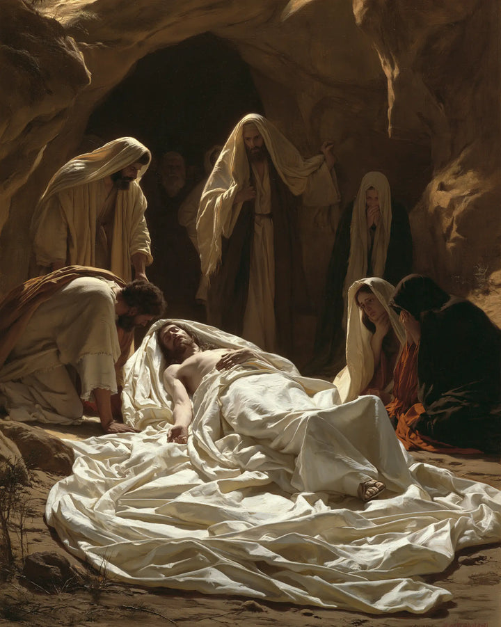 The Entombment of Jesus Christ — The Sea of Linen at the Watchers’ Feet